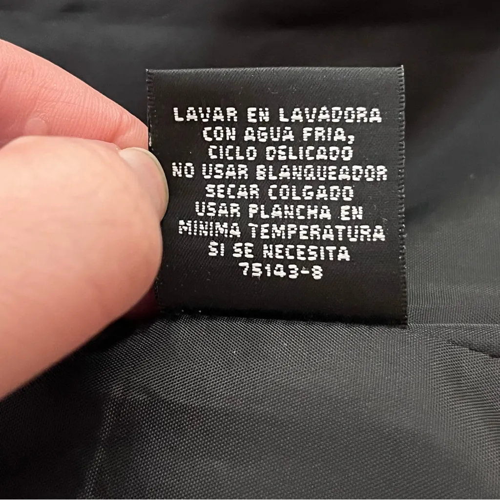 Y2K East 5th Cropped Open Blazer Bold Floral Print Black White L - Image 5