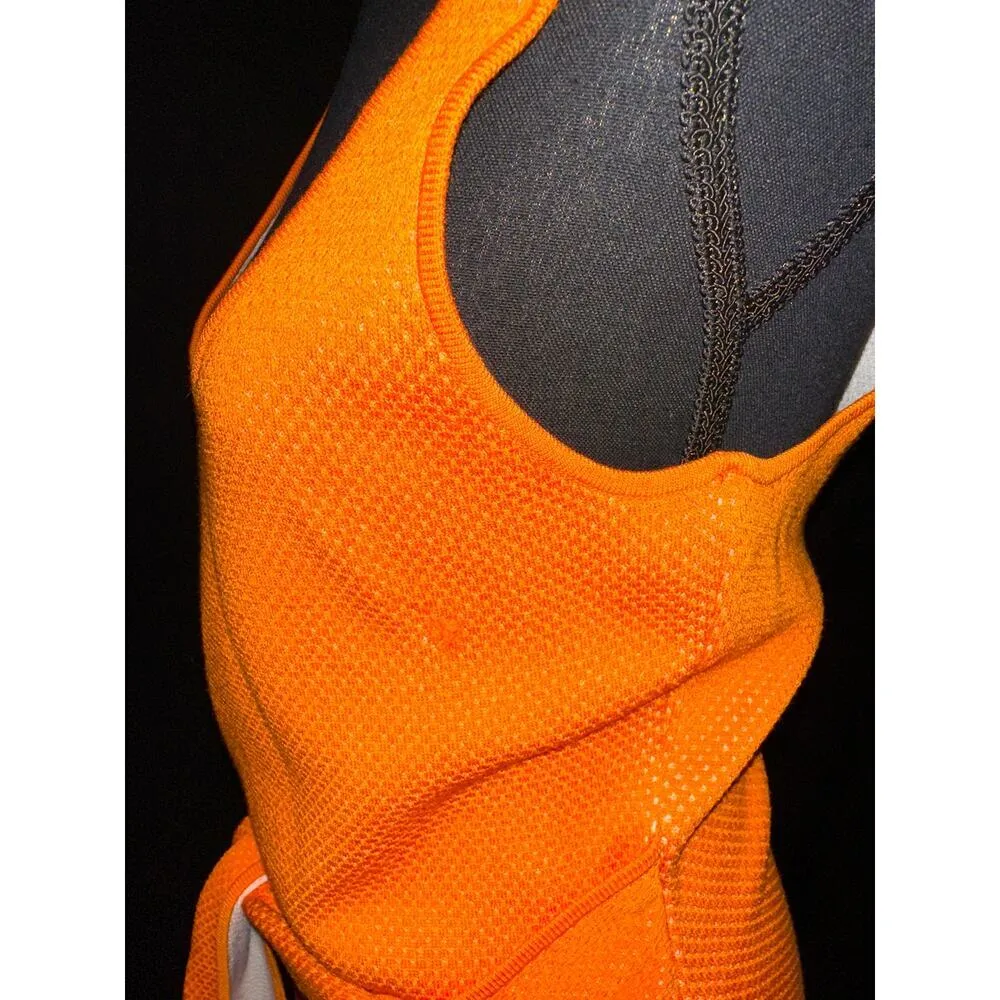 Toccin Orange Lucy Sleeveless Tank Dress with Tie Sz L Size L - Image 4