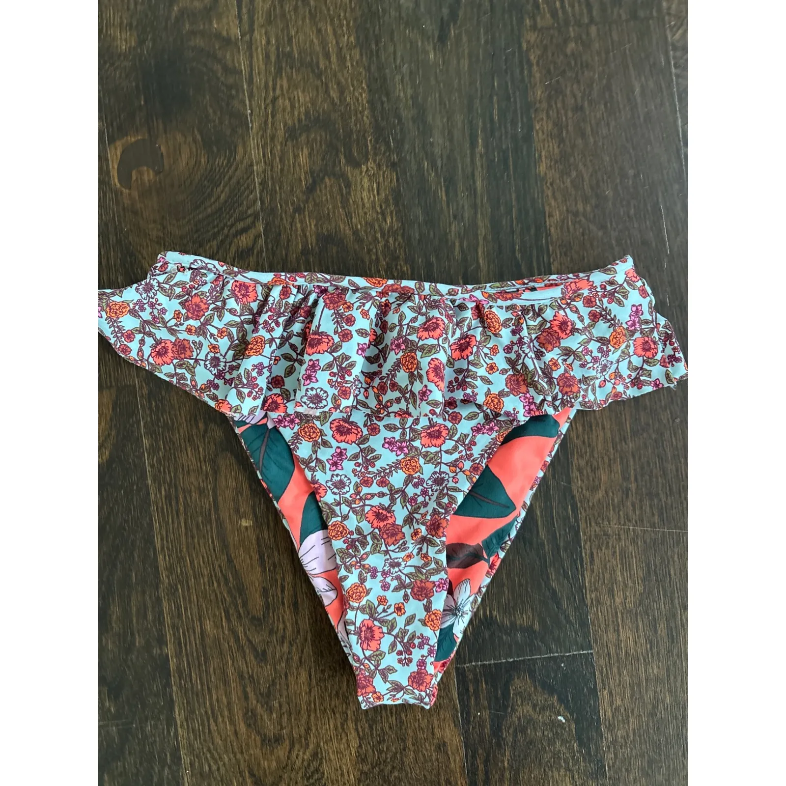 Maaji Joy Follows Reversible Ruffle Bikini Set Size Medium‎ - Image 3