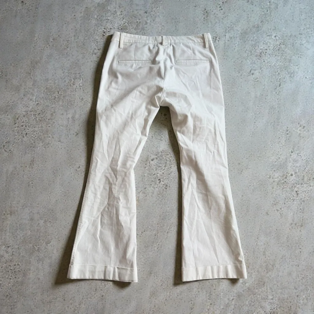 BRUNELLO CUCINELLI Winter White Crop Pants Size US 4 - Image 3