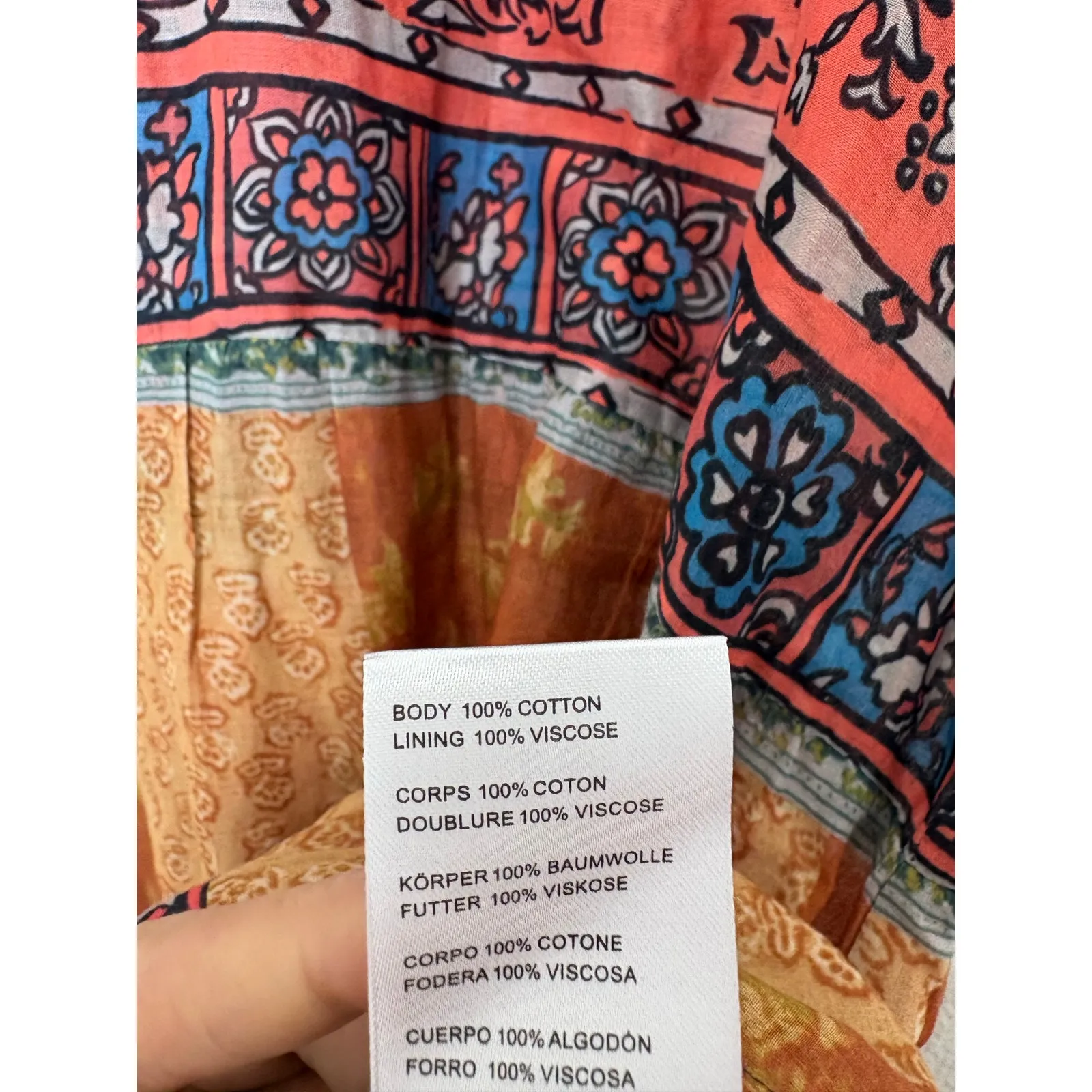 Free People Rosalee Maxi Dress Size Small Oversized Beach Coverup Boho Hippie - Image 7