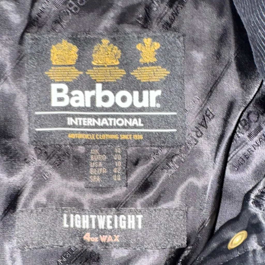 Barbour International Black Belted Puffer Jacket - Image 5