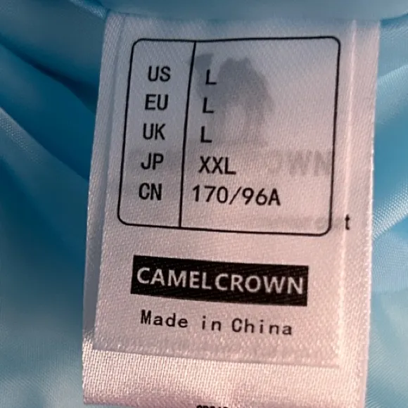 Camel Crown Size L Women's Lightweight Hoodie Puffer Pullover Warm Jacket Blue Size L - Image 8