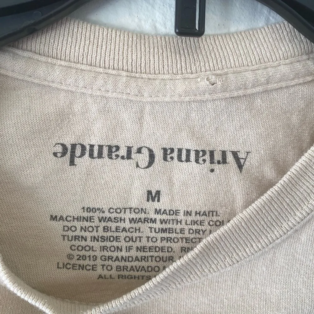 Ariana Grande tan beige tee graphic tee t-shirt top short sleeve - Image 3