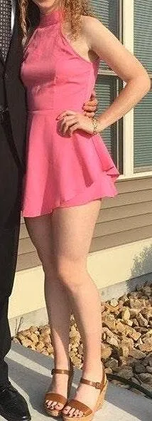 Pink Skater Dress - Image 7