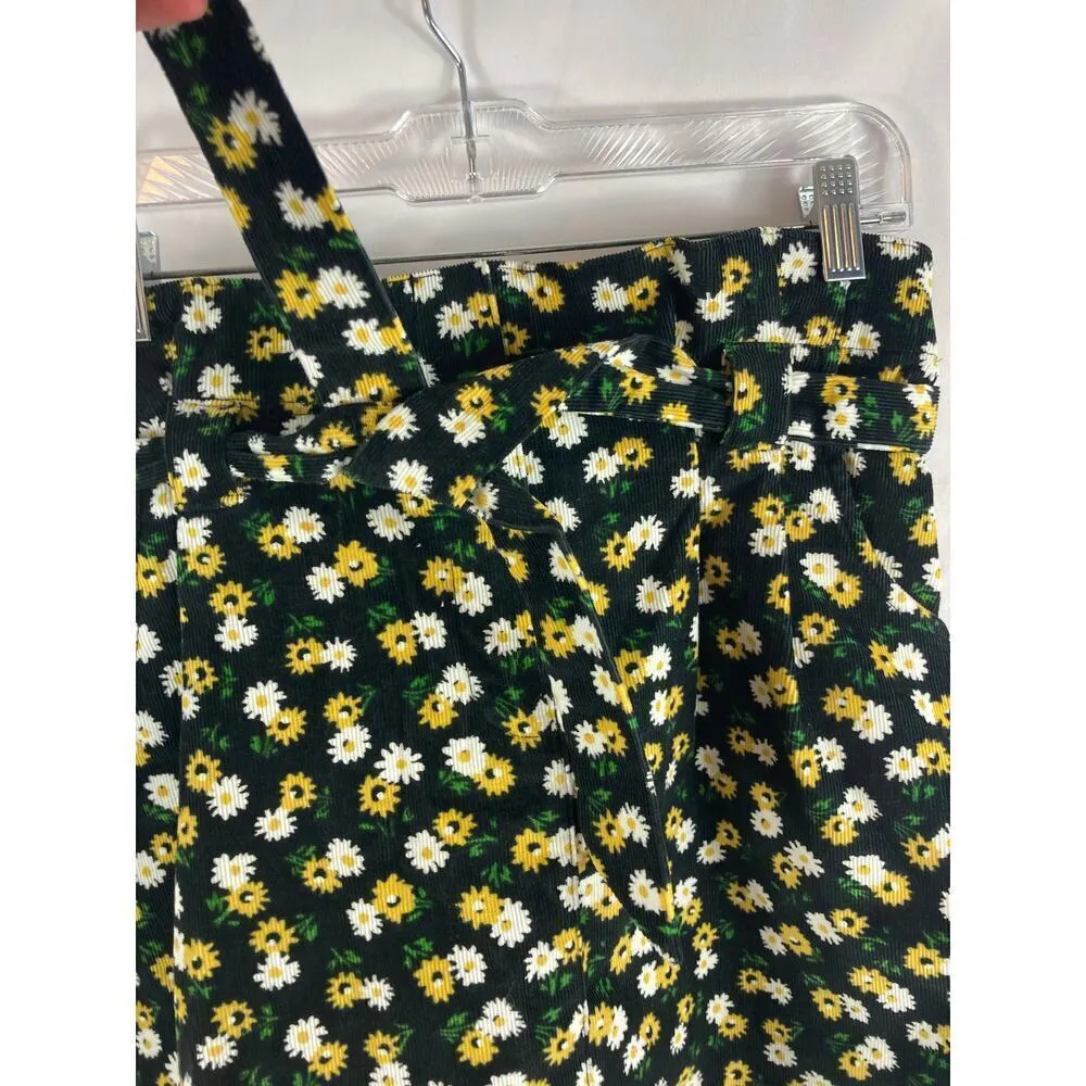 urban outfitters tie front floral corduroy skirt S - Image 2
