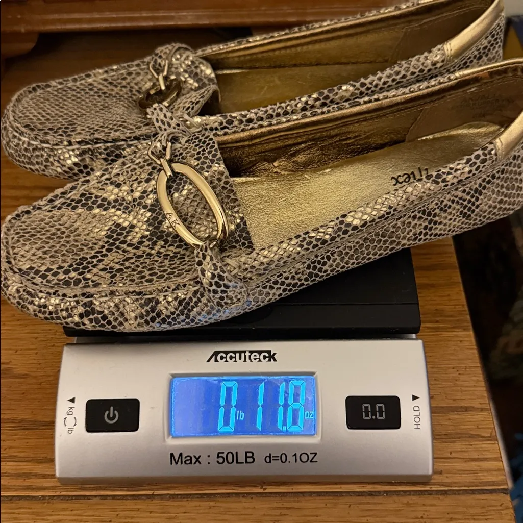 Anne Klein Jalia iflex leather snakeskin driving loafers Woman’s 6 reptile print - Image 11