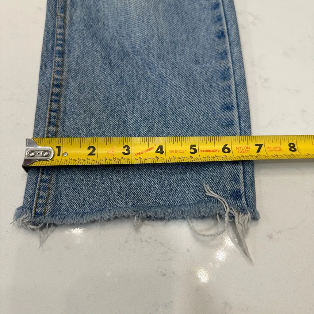 Vintage Jordache Jeans Womens 7/S Blue Straight High Rise Light Wash Denim - Image 8