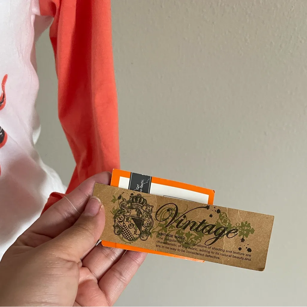 Vintage Halloween Pumpkin Raglan Shirt Size L White Size L - Image 3