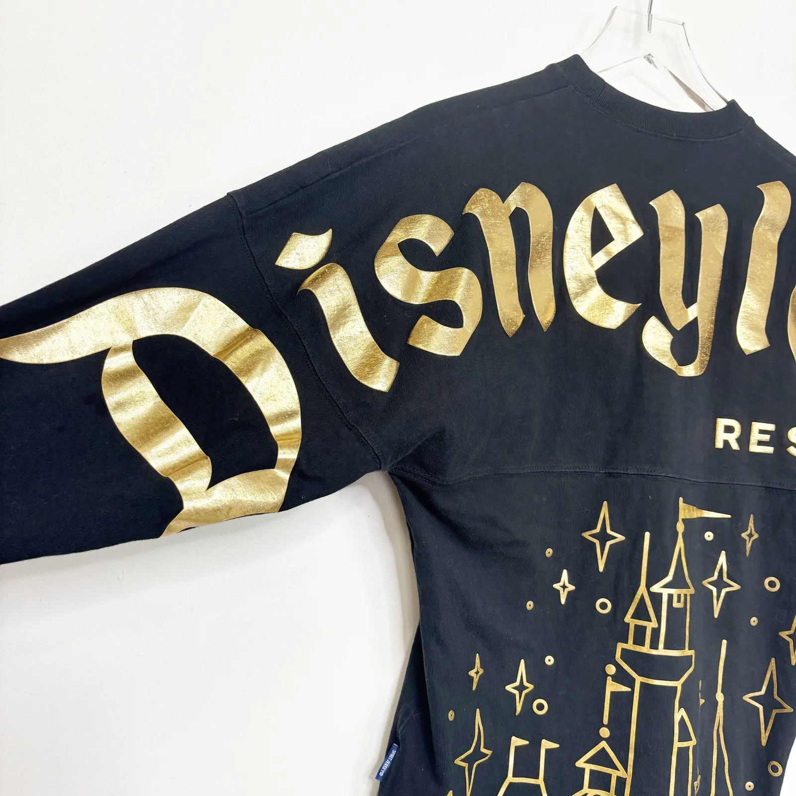Disneyland Resort Black & Gold Castle Spirit Jersey XS - Image 4