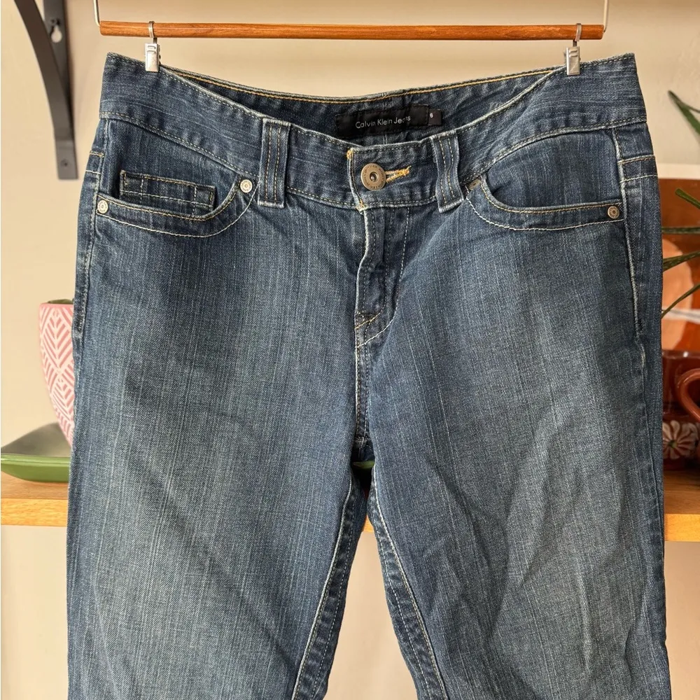Calvin Klein Vintage 90s Y2K Low Rise Boocut Denim Jeans Size 6 - Image 6