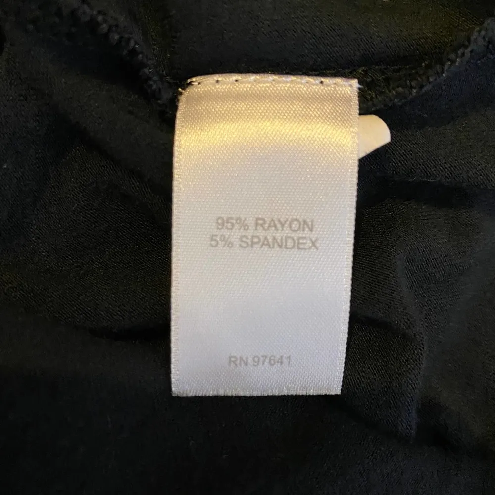 J. Jill Dress Jersey Stretch Knit Button Front Soft Midi Dress, Black, Medium P - Image 12