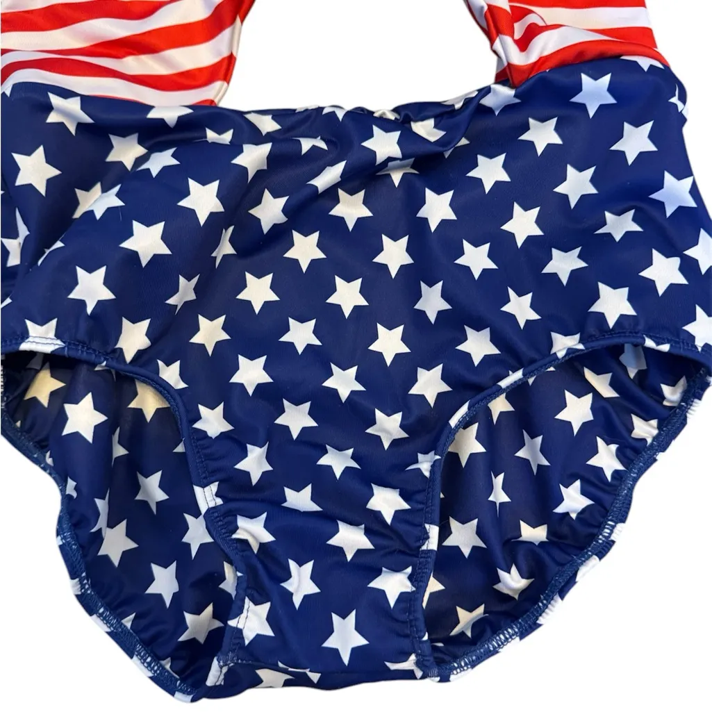 George Hats patriotic flag bikini‎ size M Red - Image 3