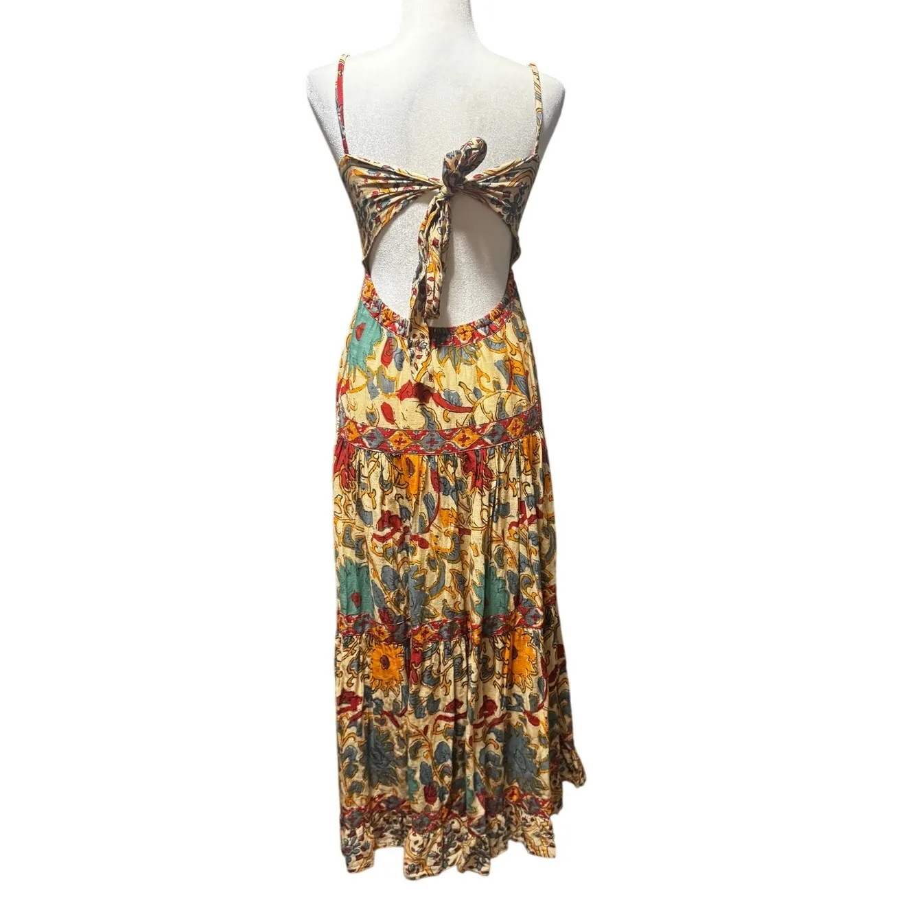 Anthropologie x Love The Label Floral Border Print Maxi Dress – XS - Image 2