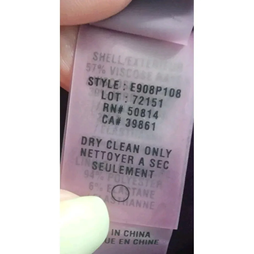 Elie Tahari Womens Size G E908P108 Single Breasted Blazer Black Buttoned - Image 4