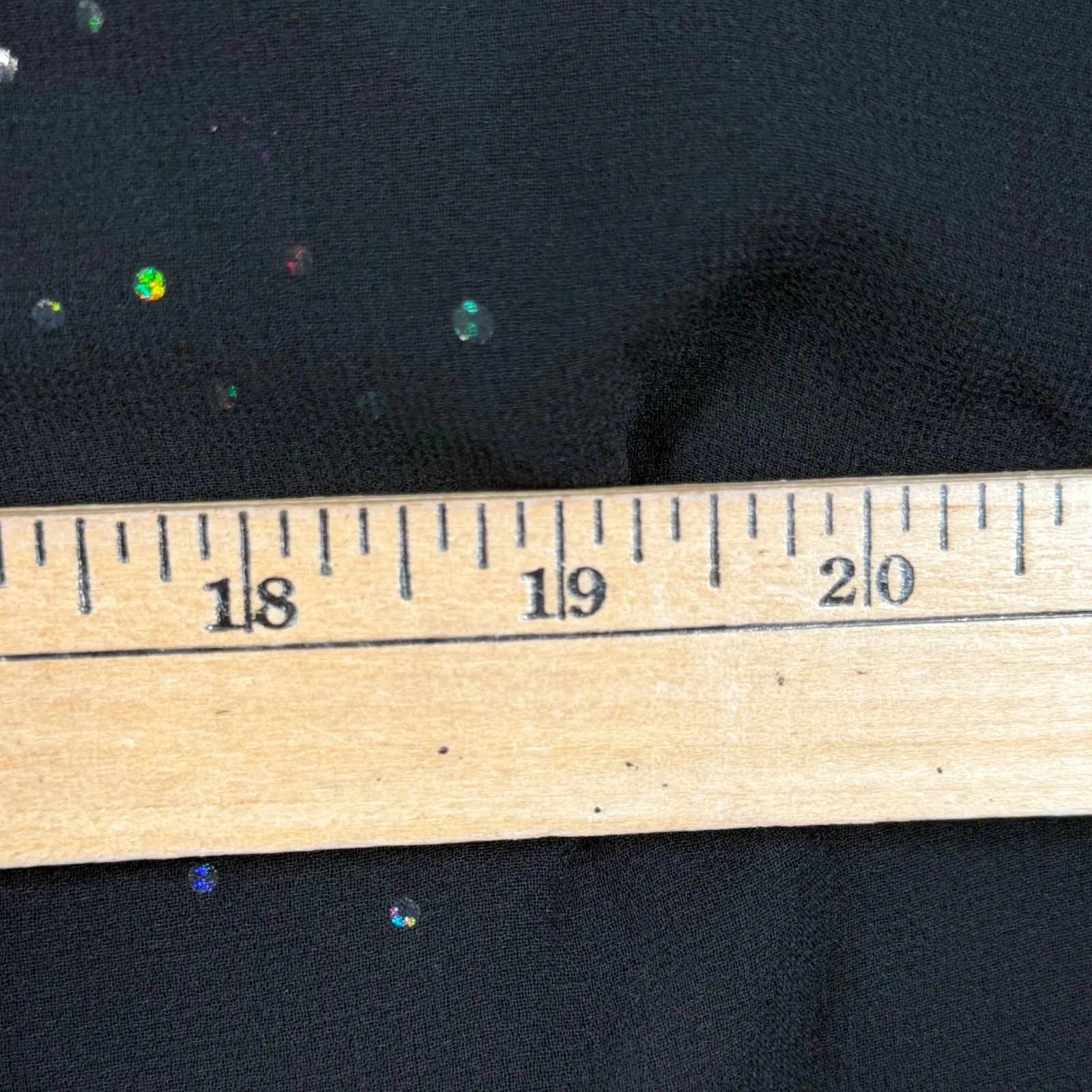 Bob Mackie Wearable Art Black Rhinestone Sparkle Layered Sheer Flutter Sleeve - Image 10