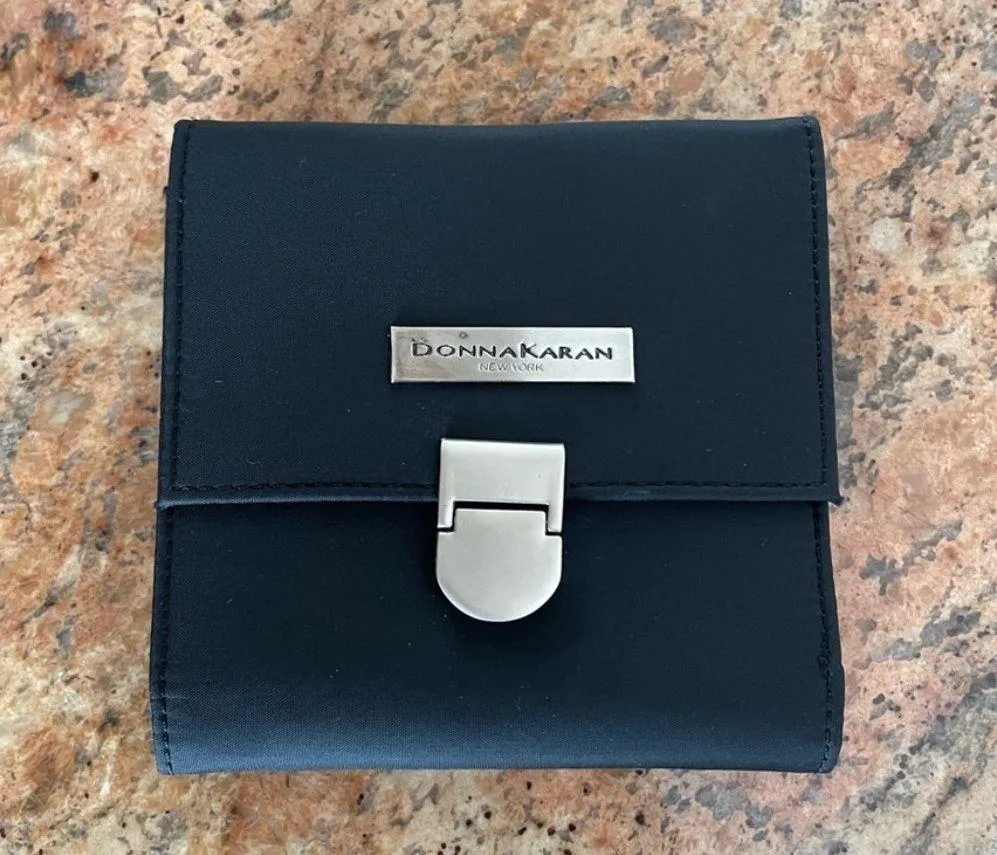 Donna Karan Trifold Black Wallet - Image 8