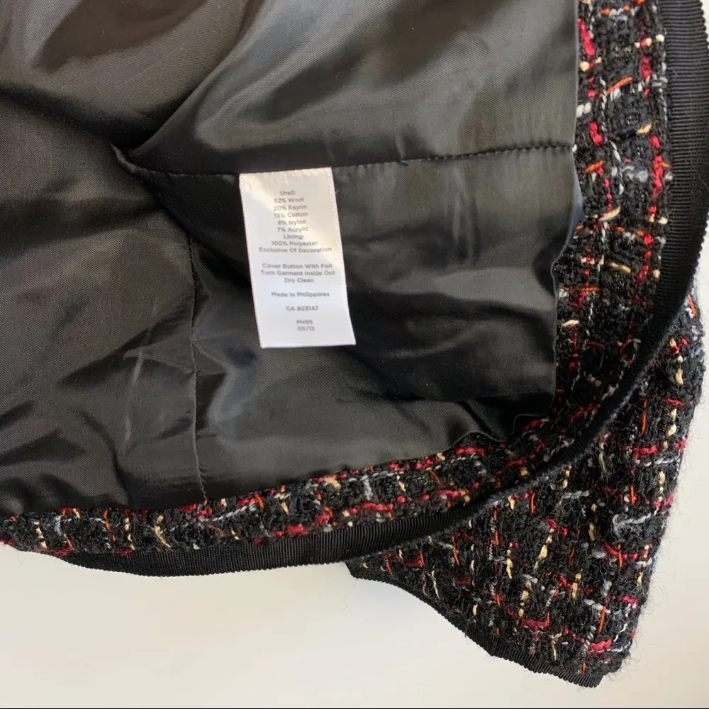 Talbots Tweed Wool Blend Button Up Jacket - Image 5