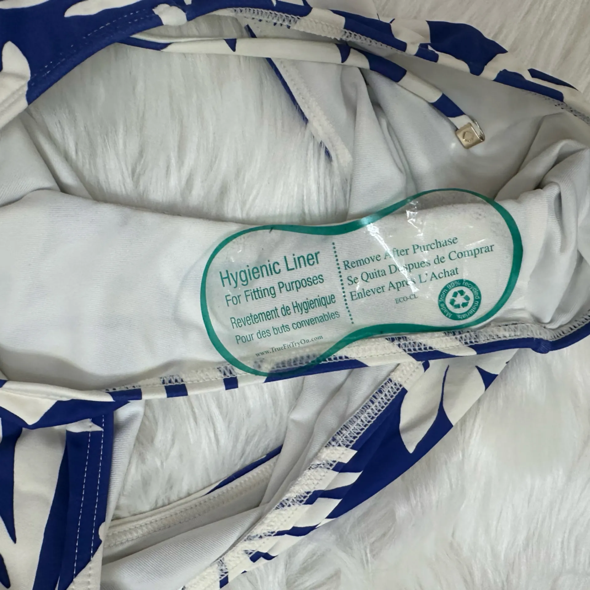 Kate Spade Tropical Cinch Front One Piece Blue Berry Swimsuit Size S - Image 6