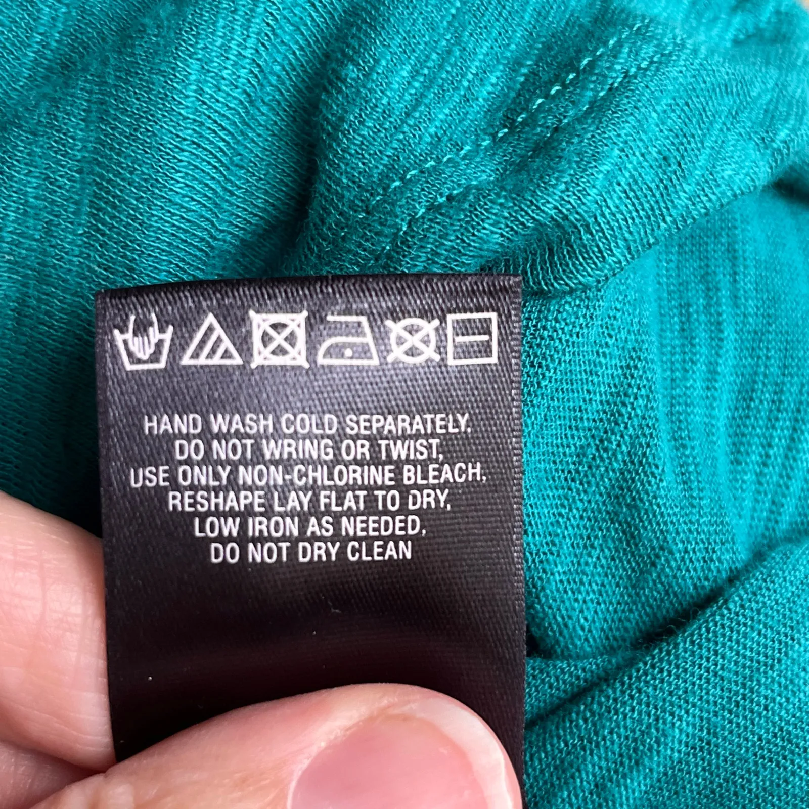 Anthropologie Deletta Women's Teal Beaded Neck Short Sleeve Top Size S - Image 8