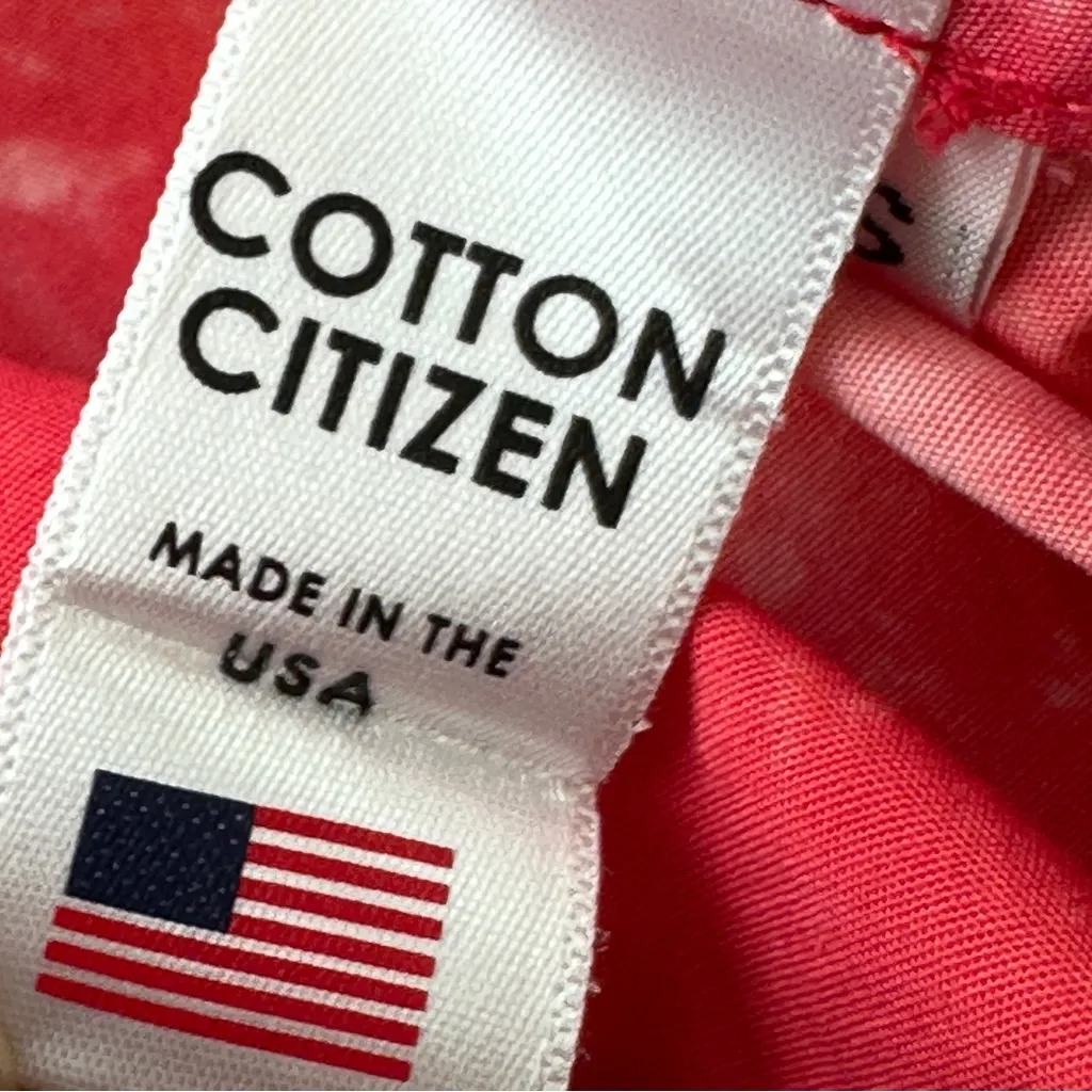 Cotton Citizen Red Tie-Dye button down Shirt XS - Image 4