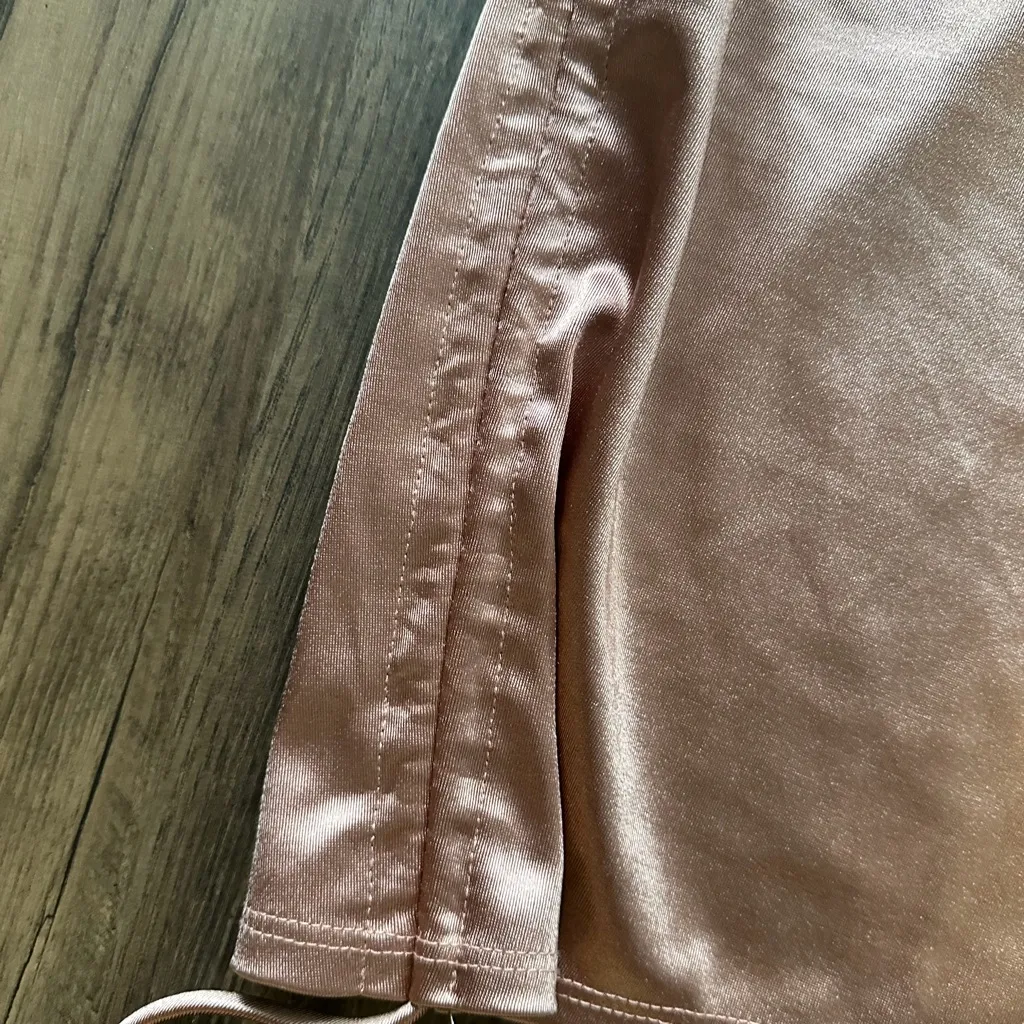 Windsor Rouged Satin Skirt in Pink - Image 2