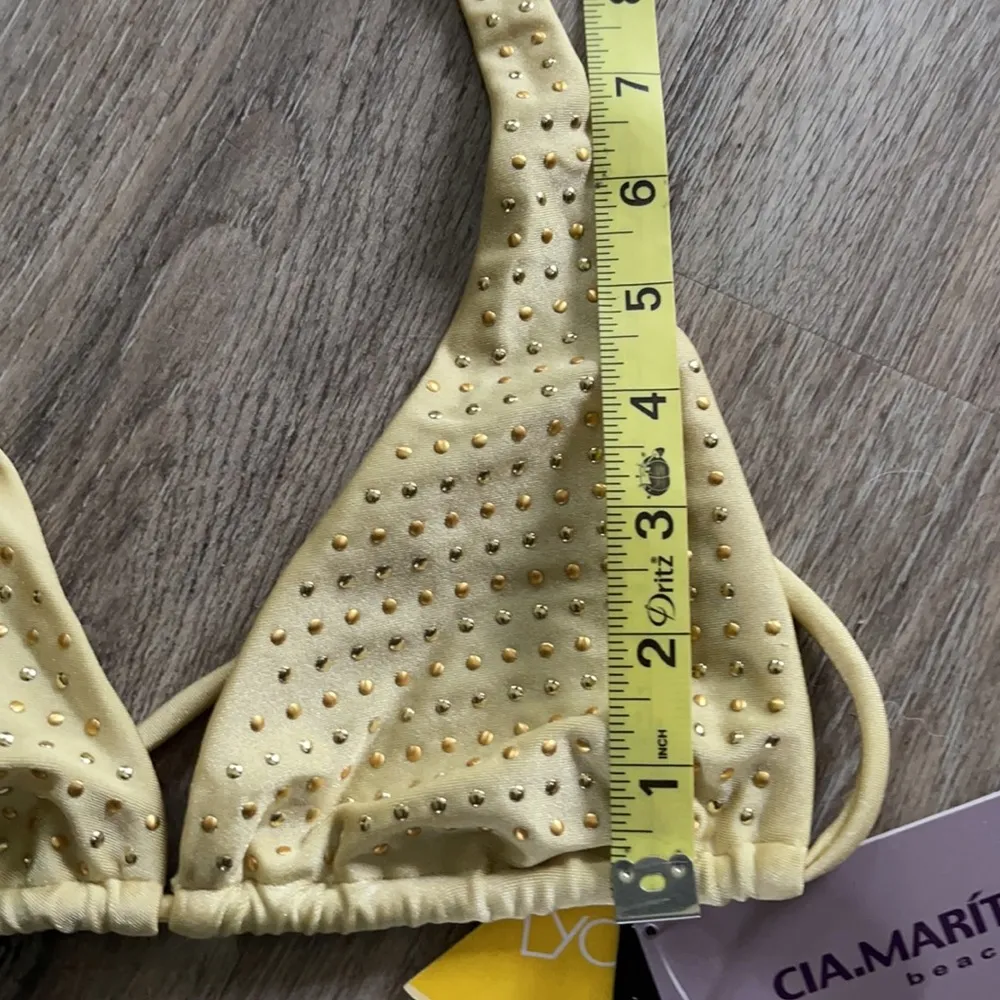 🦋4/$25 Gold Bikini Top Size Small - Image 9