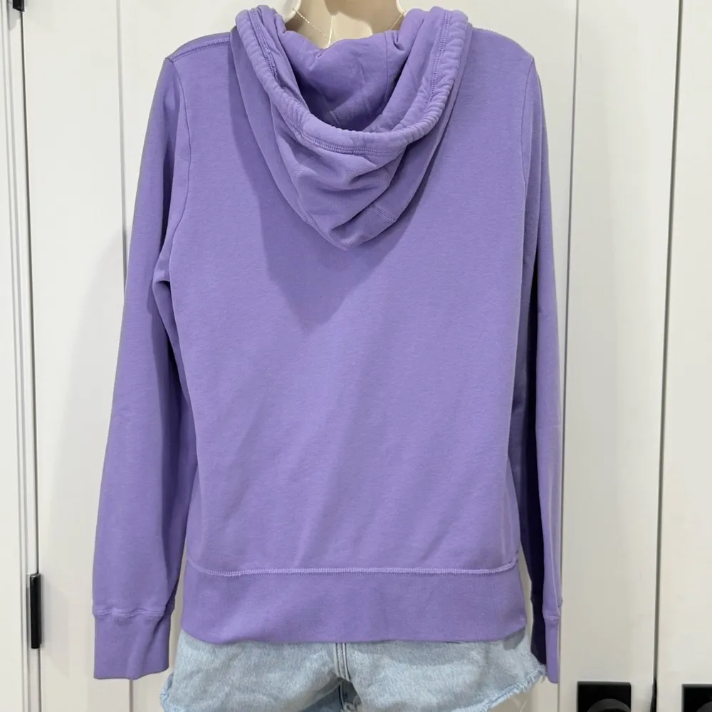 Abercrombie & Fitch Zip Up Hoodie Jacket Size XL Purple Y2K Spellout Loungewear - Image 3