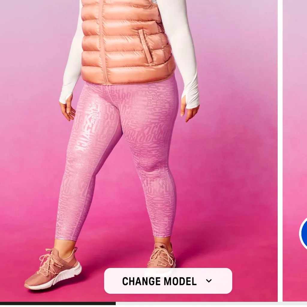 FABLETICS Define PowerHold® High-Waisted 7/8 Legging Pink Metallic size 2X NEW - Image 12