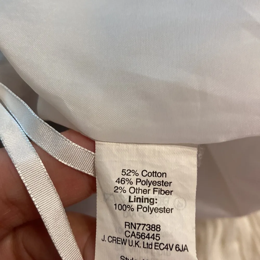 J.Crew Skirt size 0 condition is good color is gold with blue and white - Image 7