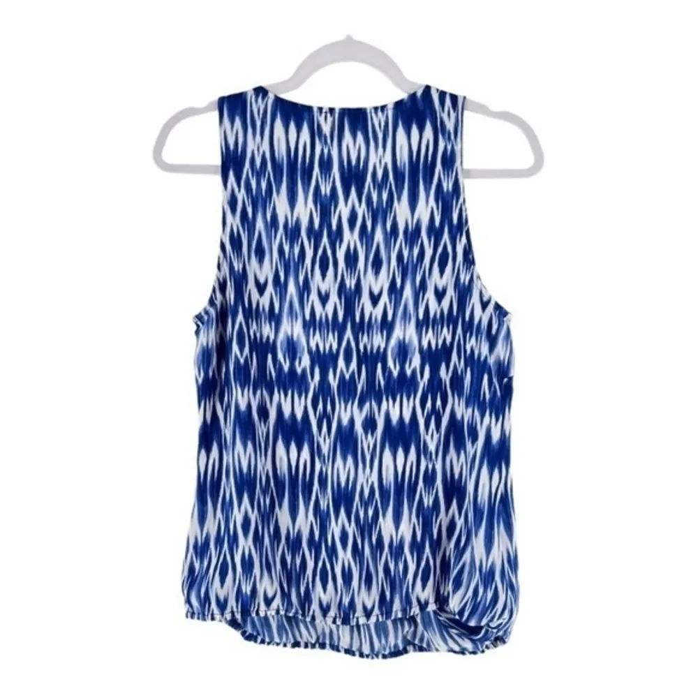 Laundry by‎ Shelli Segal Womens Size S Printed Sleeveless Faux Wrap Blouse - Image 2