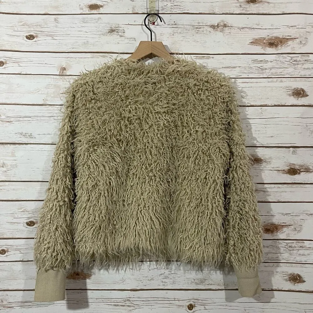 Cupcakes and Cashmere Jessica Shaggy Knit Jacket - Sand - Medium - Image 14