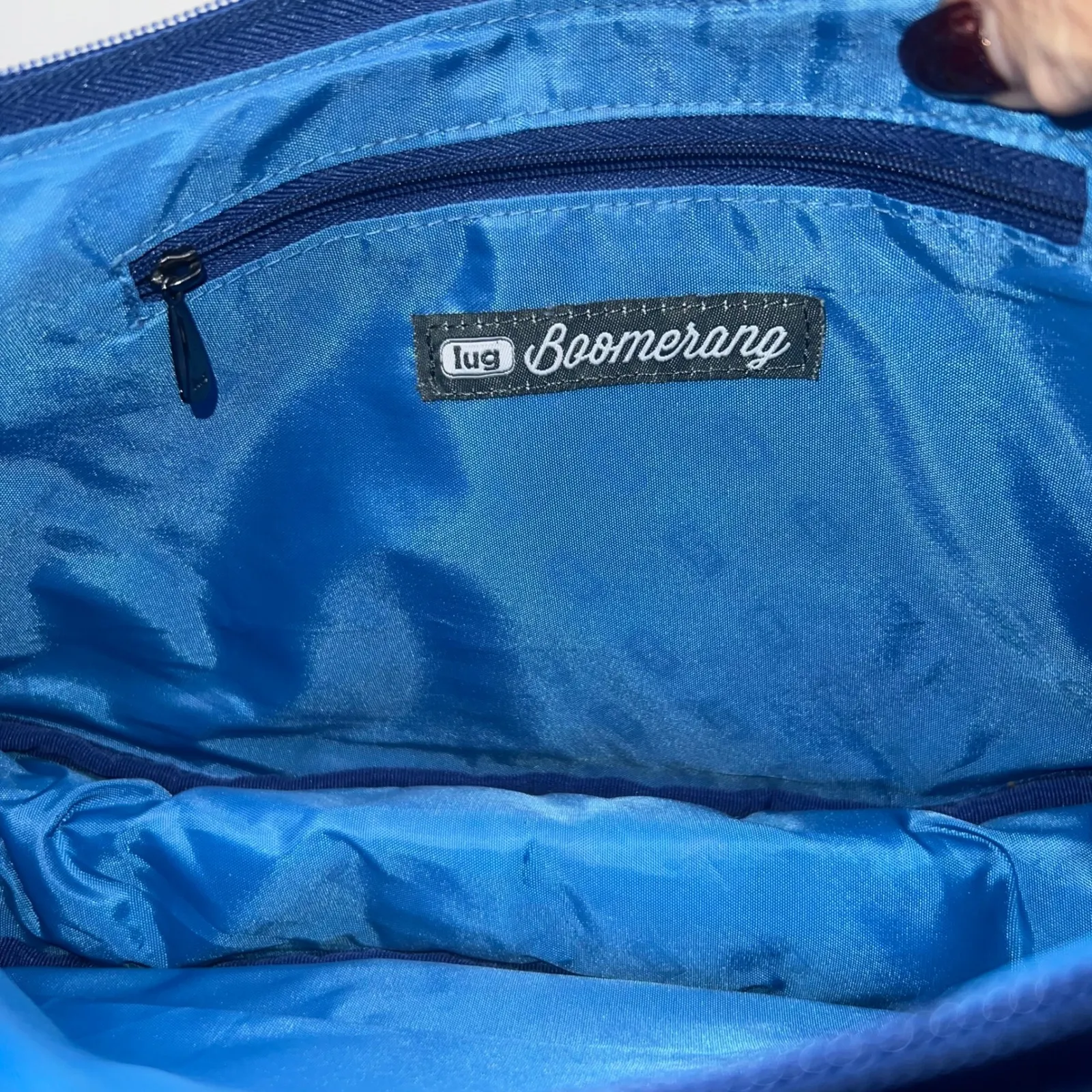 Lug Boomerang Navy Blue Crossbody Shoulder Bag Everyday Travel Purse - Image 11