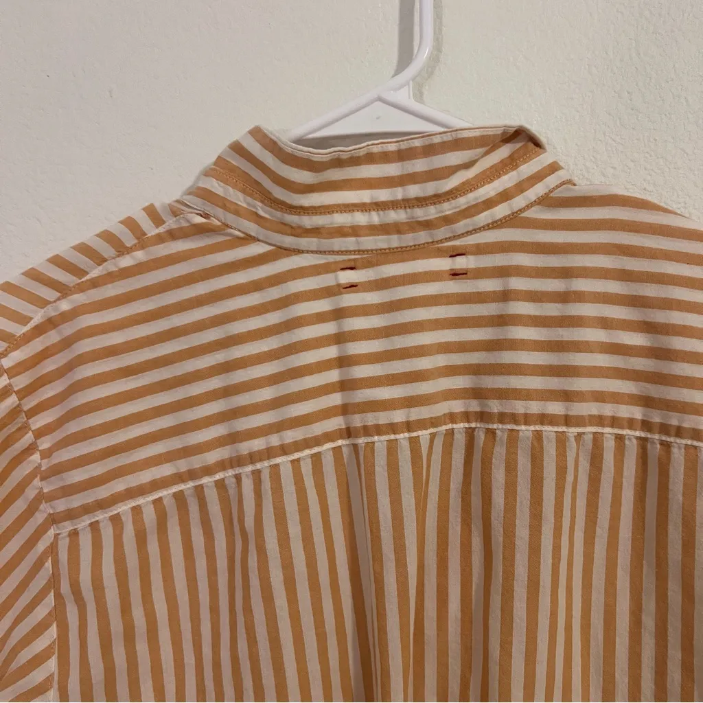 XiRENA orange and White Striped Top Size M - Image 6