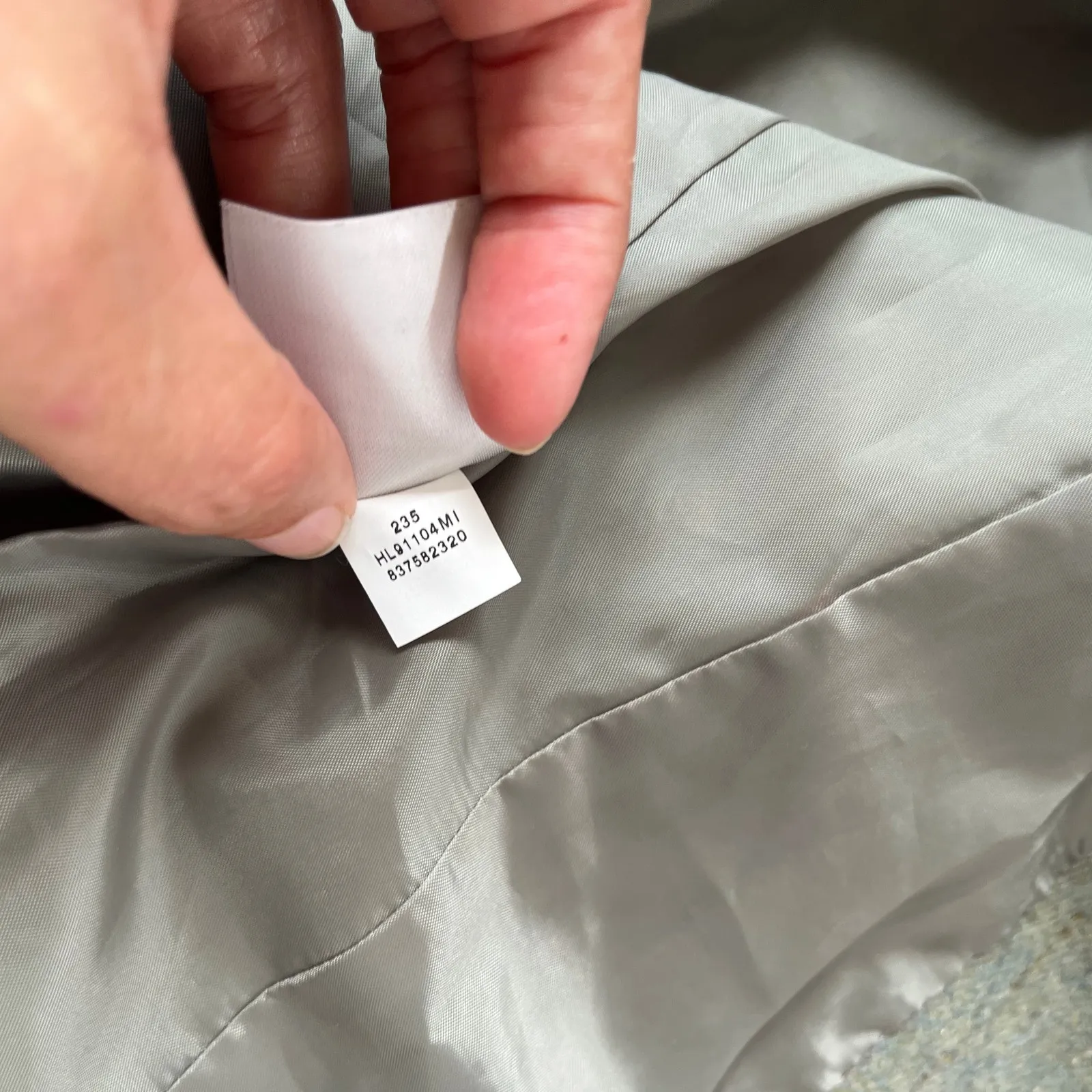 Vtg Y2K Halogen Wool Tweed Womens Crop Blazer Sz S Pin Stripe Preppy Old Money - Image 10