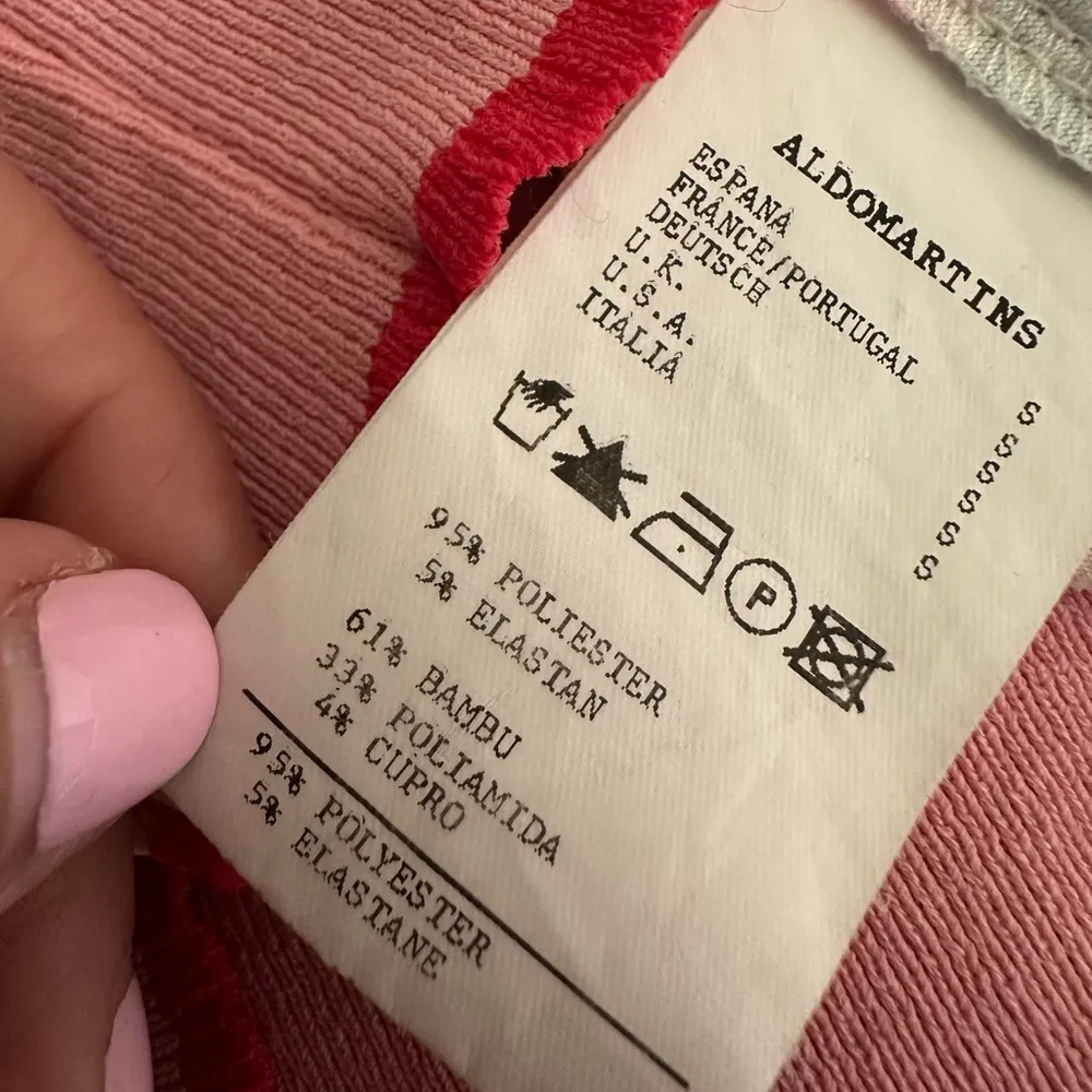 Aldo Martins Anthropologie Sz S Long Sleeve Andalia Surplice Knit Pink Green - Image 12