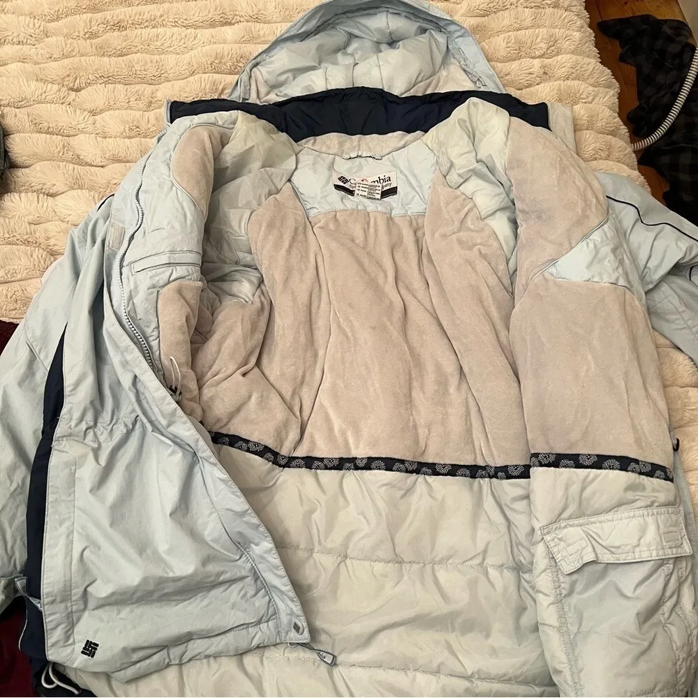 Vintage Columbia 207SW5371 Miracle Mountain Winter Parka Coat Icicle Blue Sz 1X - Image 11