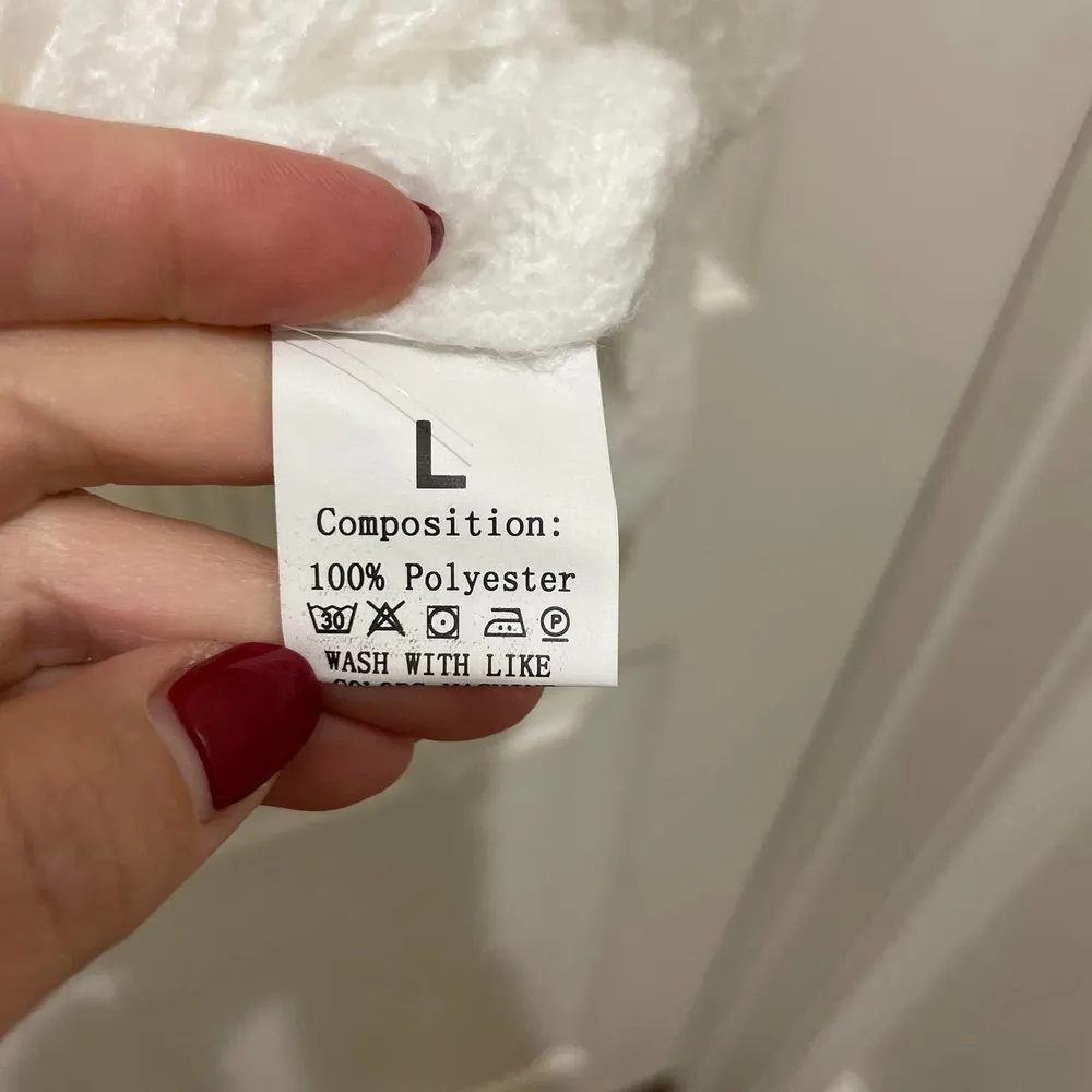 Boutique White Knit Oversize Tunic Sweater - Image 6