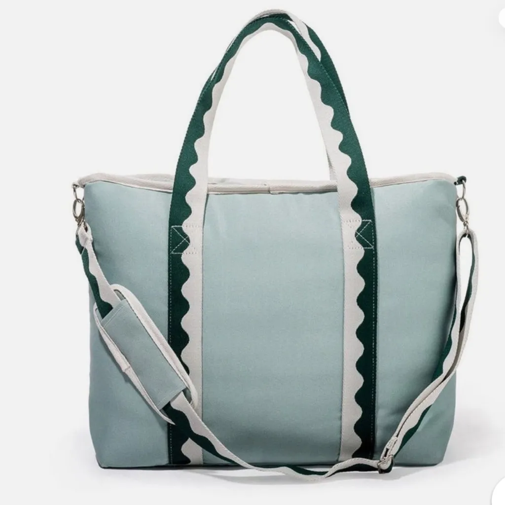 Business & Pleasure insulted tote bag Green - Image 2