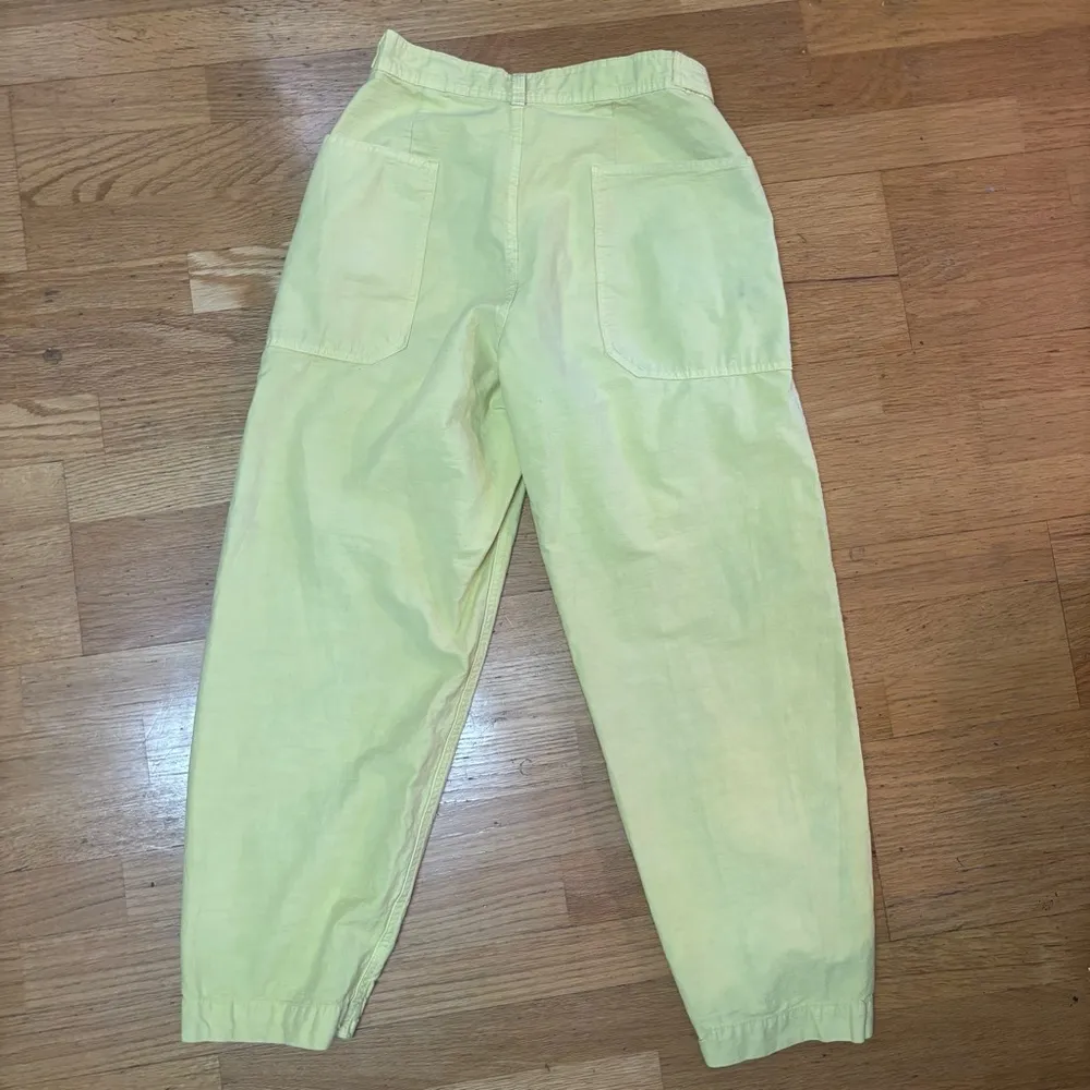 Everlane Butter Yellow The Fatigue Barrel Pant Linen Cotton Preppy Coastal 6 - Image 6