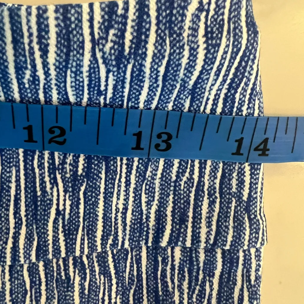 New J. McLaughlin Masie Pants in Textured Ridge Stretch Pull On Size 2 Blue - Image 8