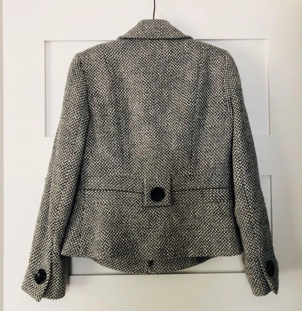 Neutral Double Breasted Jacket  - Image 2