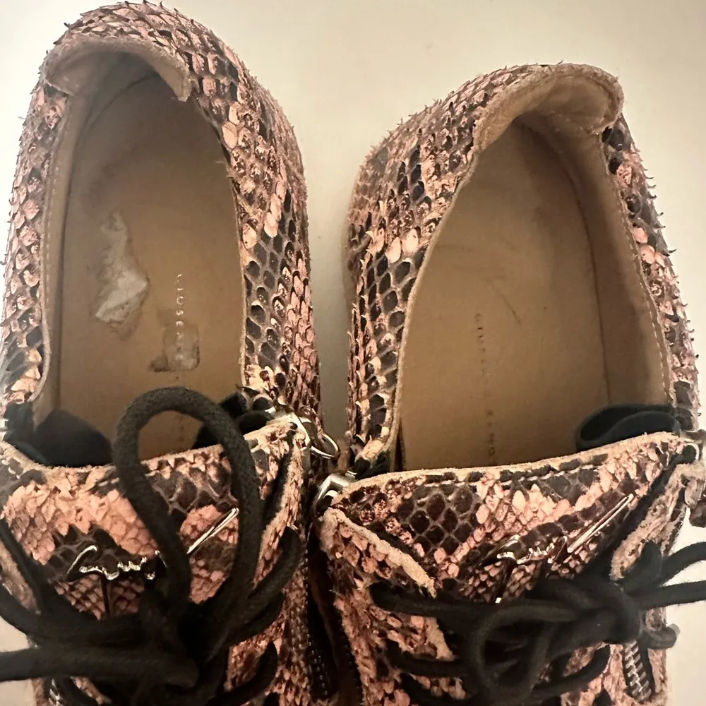 Giuseppe Zanotti May London Leather Sneaker Pink Snake Print Leather Sneaker 38 - Image 6