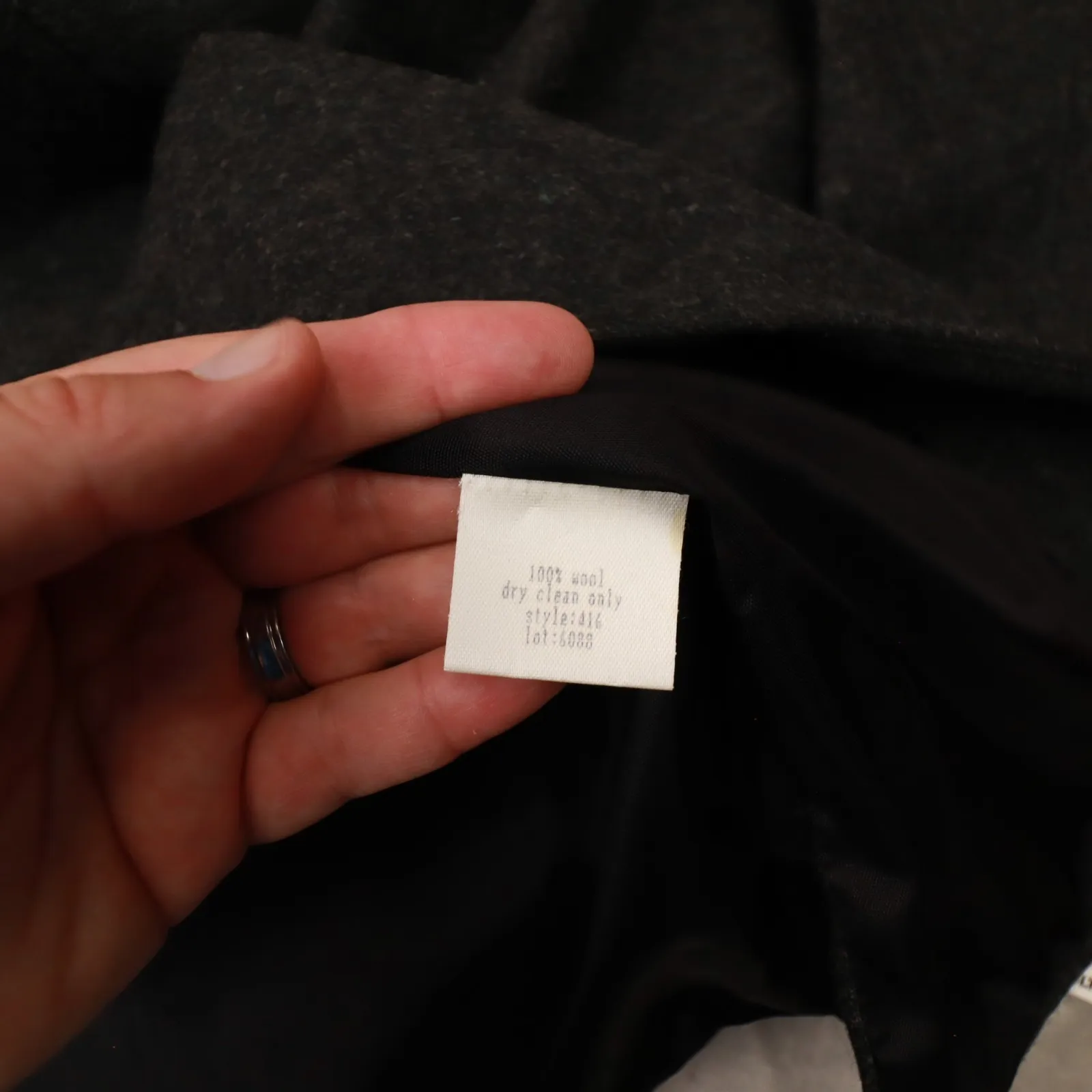 Vintage Ilyse Hart Ltd. Grey Wool Blazer Jacket Womens size Medium Deadstock NWT Gray - Image 14
