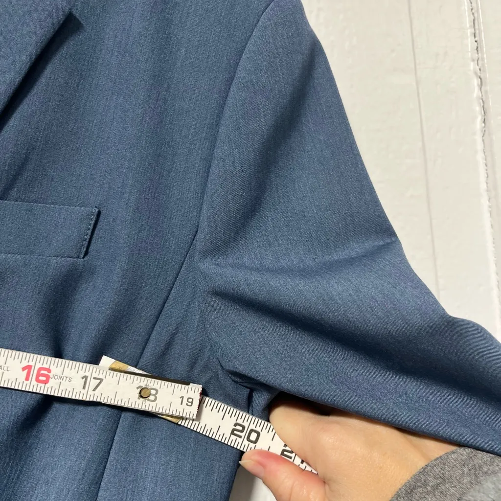 NWT Suitshop light Blue stretch two button jacket Blazer size 12 regular - Image 9