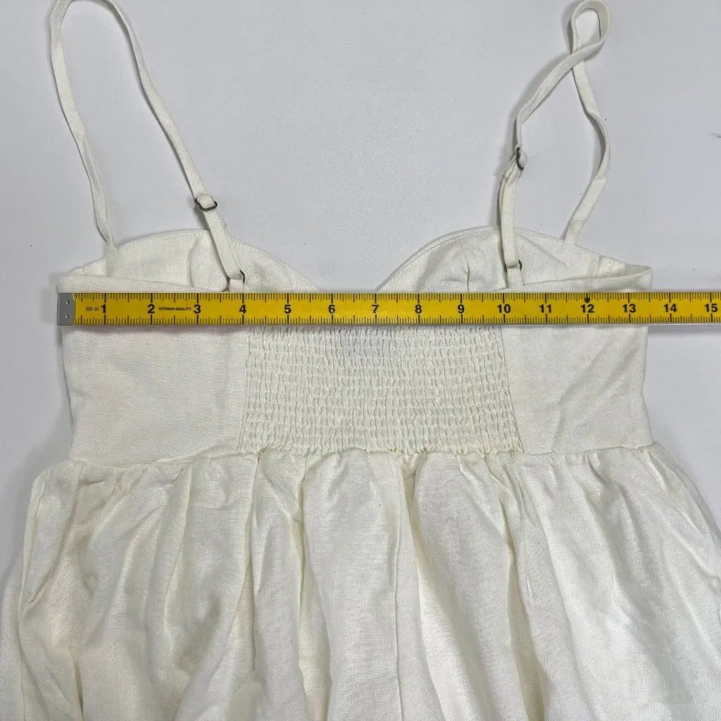 NWOT Farm Rio Linen Blend White Sleeveless Maxi Dress Size XS - Image 13