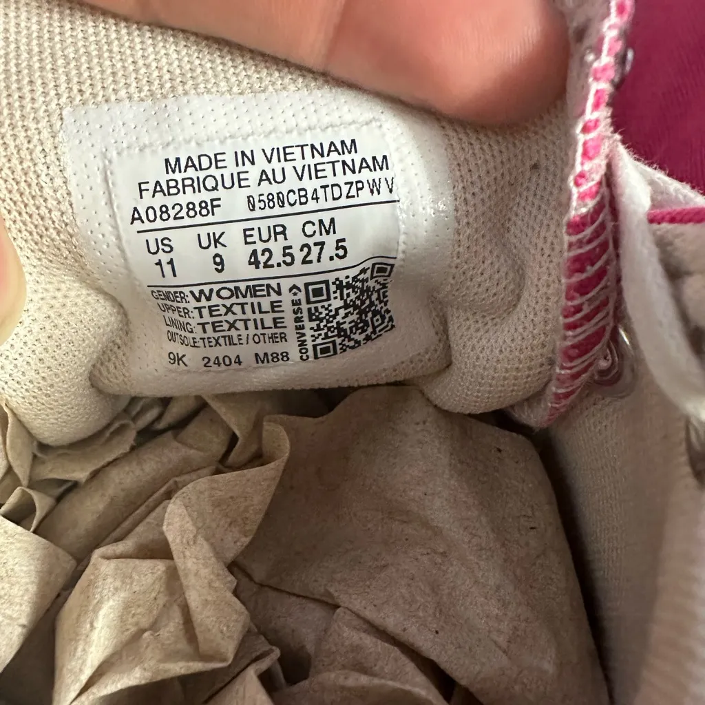 Converse Pink High-Top Sneakers - Image 11