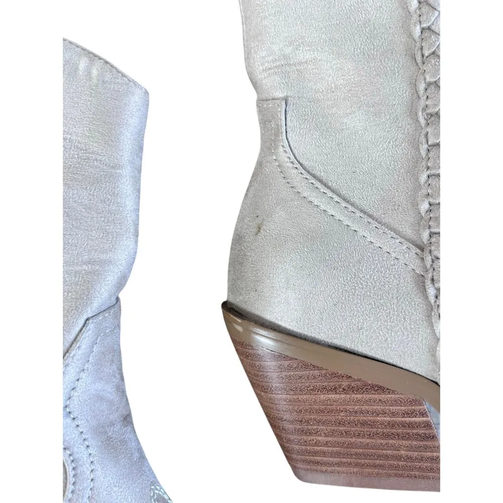 Billini Suede Cowboy Ankle Boots Size 6 - Image 6