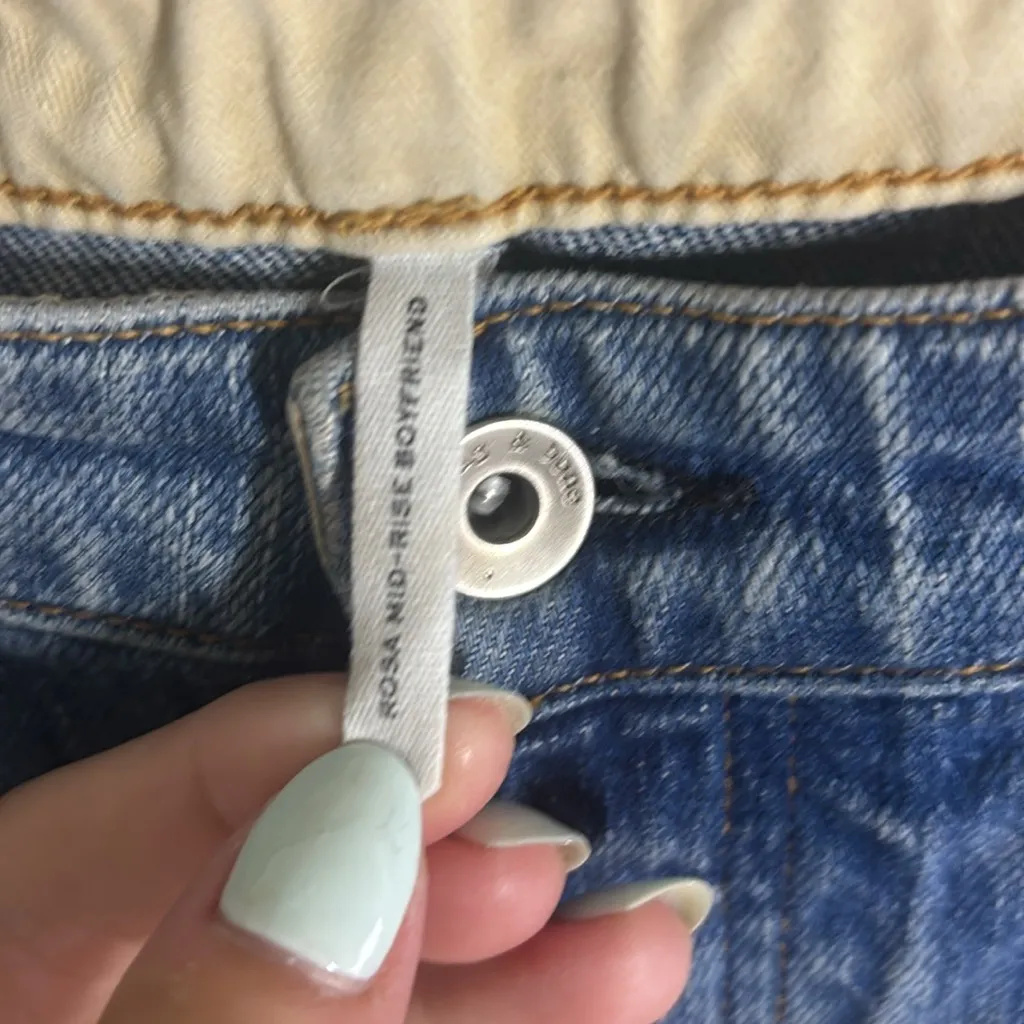 Rag & Bone mid rise boyfriend jeans Blue Size 30 - Image 4