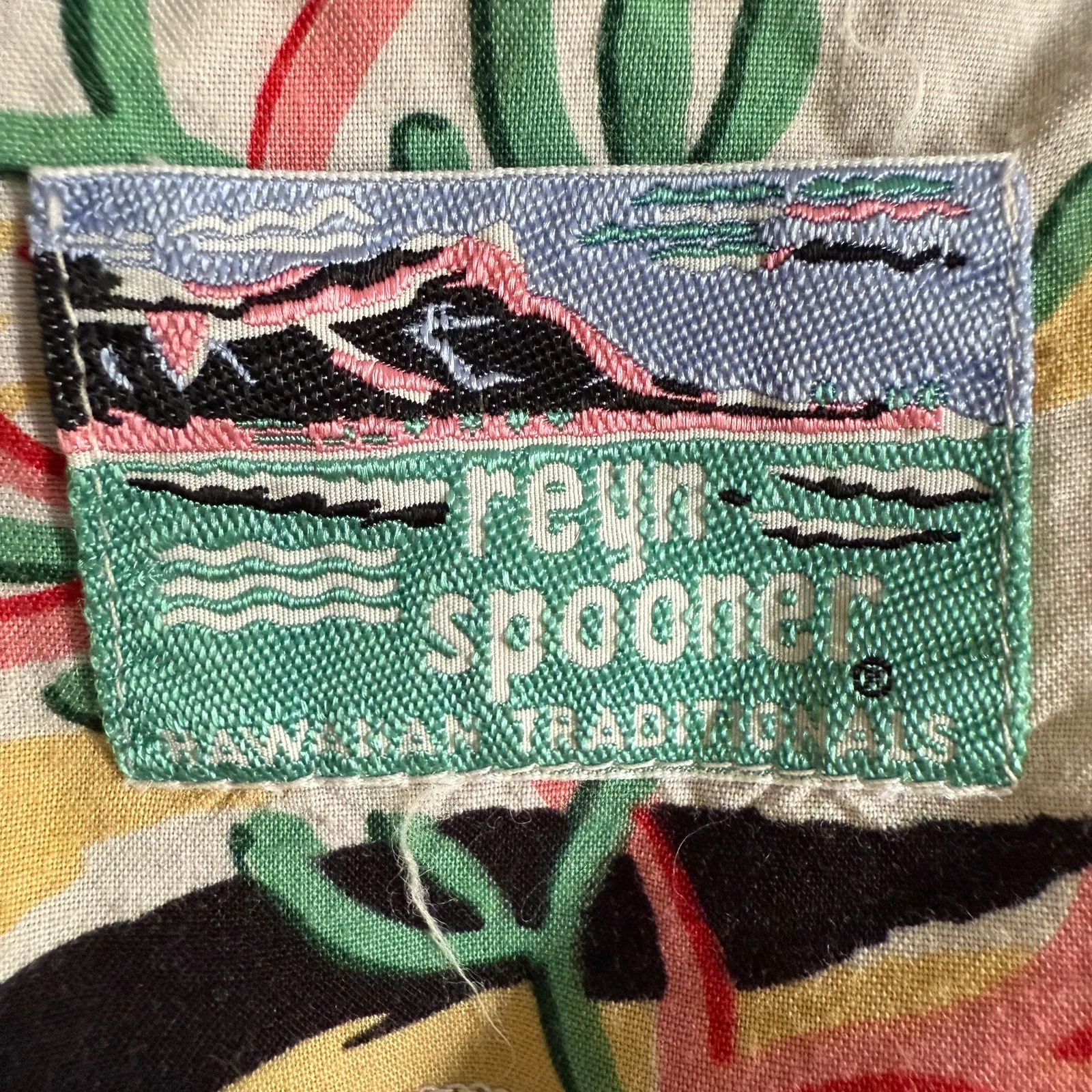 Vintage REYN SPOONER | Women's Fish Print SLeeveless Midi Hawaiian Dress | Sz 14 Black - Image 4